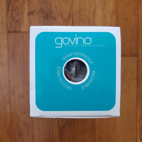 Govino 28oz Travel Wine Carafe Decanter  + Glass Set - NIB - Picture 3 of 8